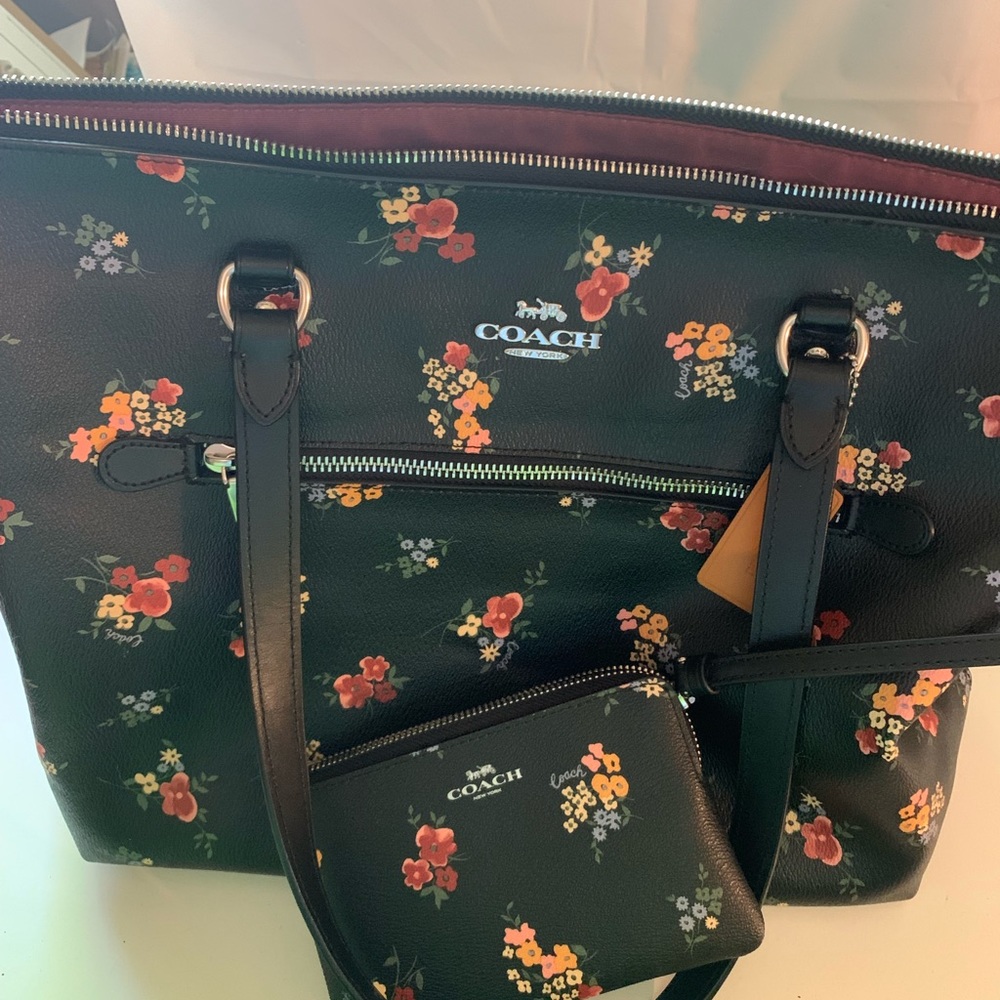 Coach Wildflower Tote and Wristlet